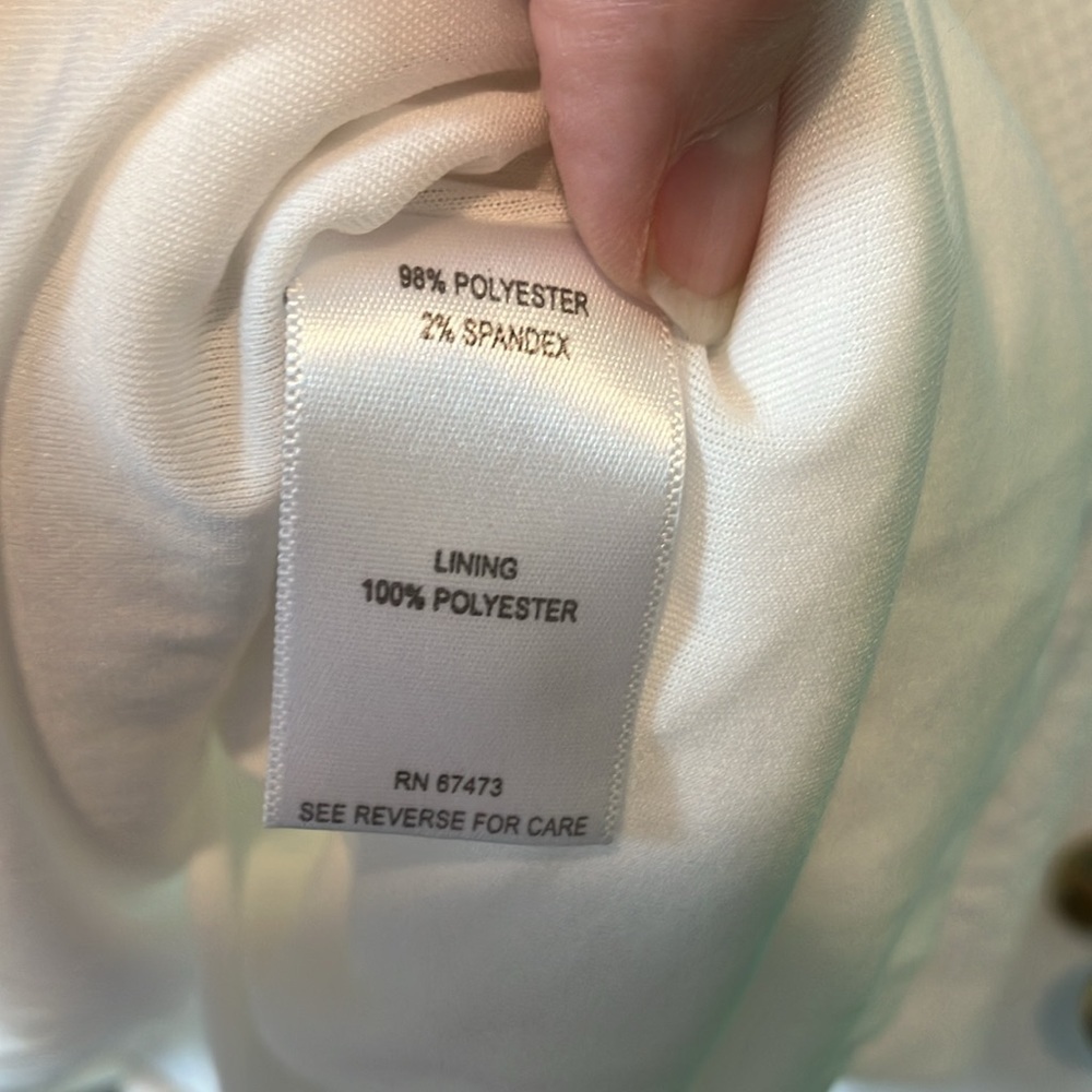 Just...Taylor White Textured Short Sleeve Fit-and-Flare Dress size 10 - Picture 11 of 11